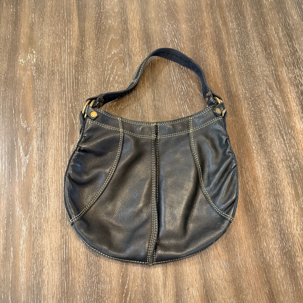 Lucky Brand Black Leather Shoulder Bag